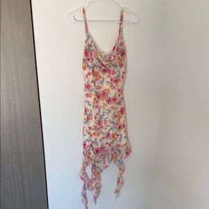 Jessica Simpson Floral Midi Dress - Pink and Orange